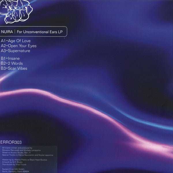 For Unconventional Ears LP (VINYL) | Mint (M) Mint (M)