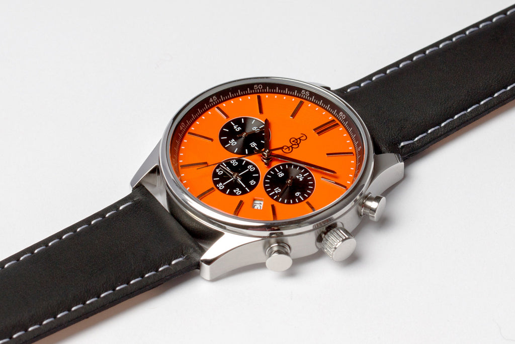 Orange and Black Chronograph