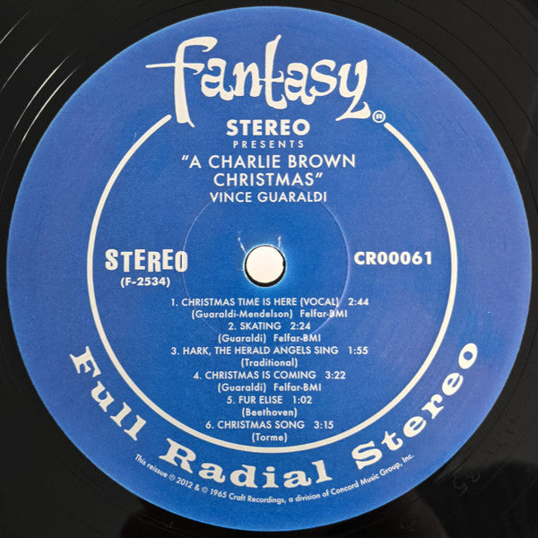 Vince Guaraldi A Charlie Brown Christmas Craft Recordings, Fantasy LP, Album, RE, 180 Mint (M) Mint (M)