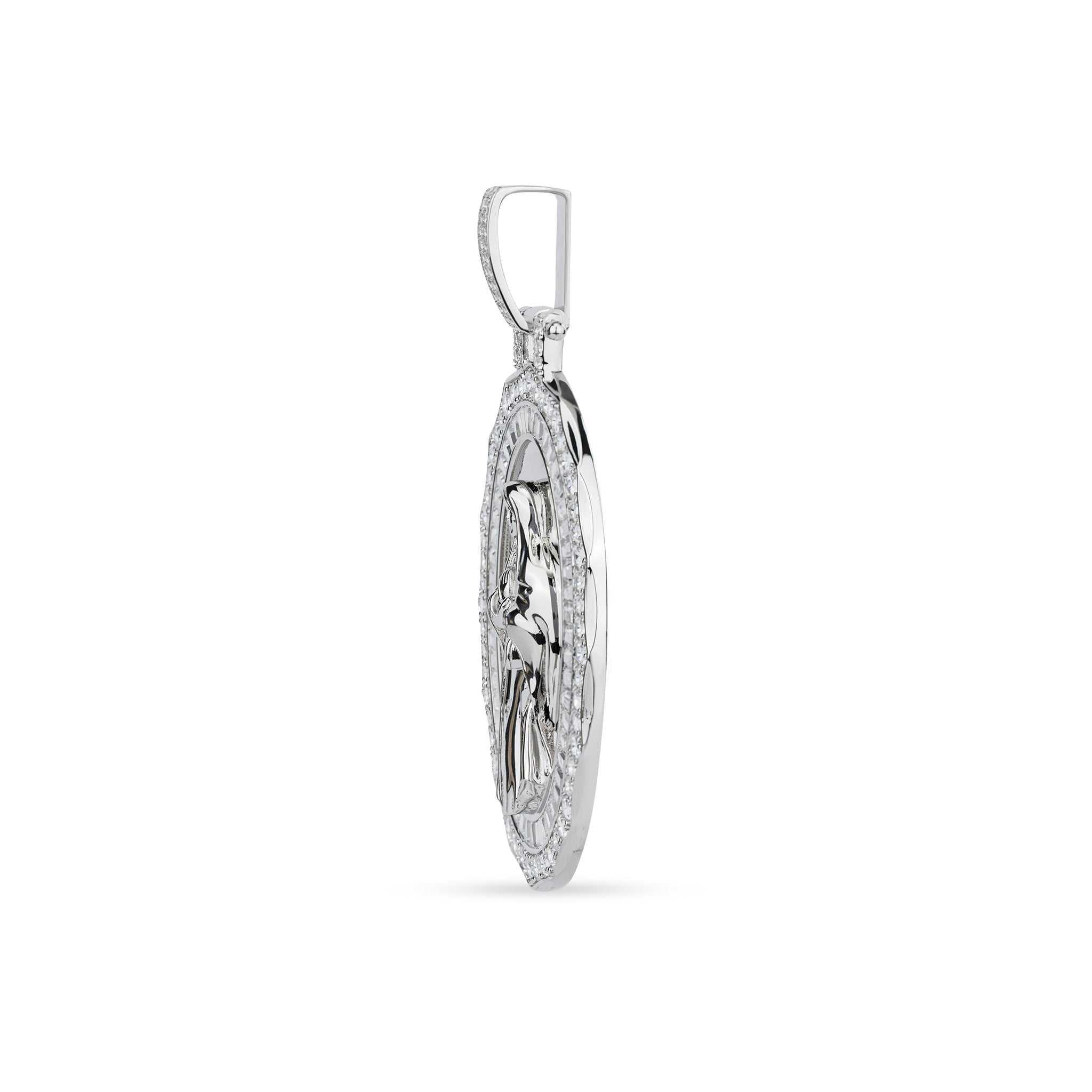 Virgin Mary Pendant 925 Sterling Silver