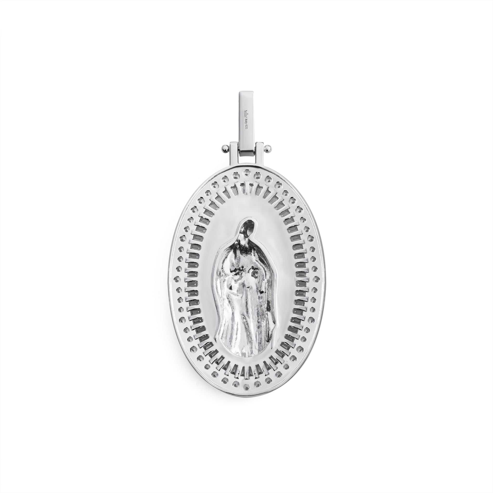 Virgin Mary Pendant 925 Sterling Silver