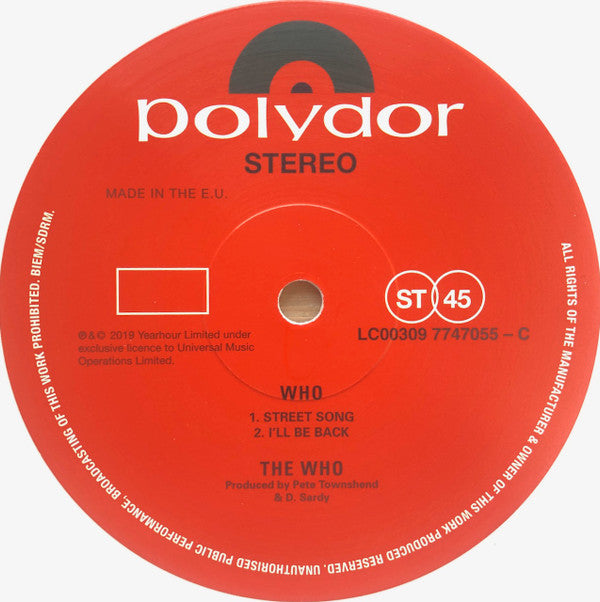 Who (2xVINYL) | Near Mint (NM) Near Mint (NM)