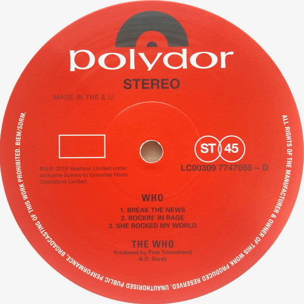 Who (2xVINYL) | Near Mint (NM) Near Mint (NM)